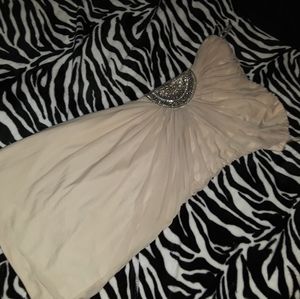 Charlotte Russe champagne cocktail party dress